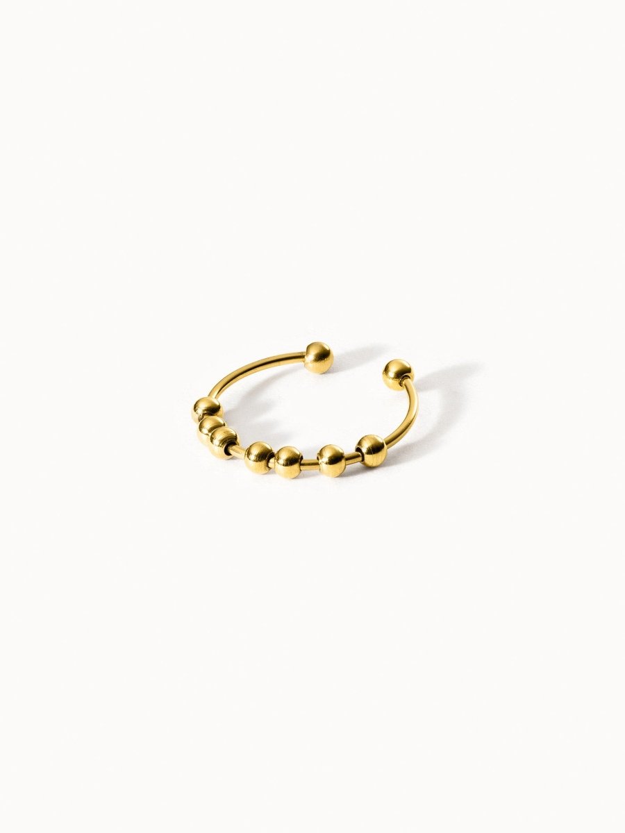 Anello vintage granati oro giallo