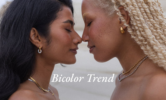 Jewelry trends 2025: Bicolor jewelry