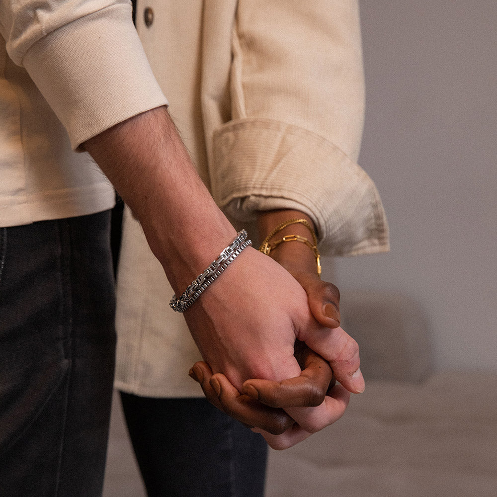 Bracciale da uomo con cuore d'amore