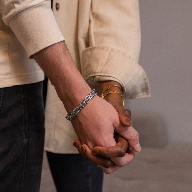 Bracciale da uomo con cuore d'amore