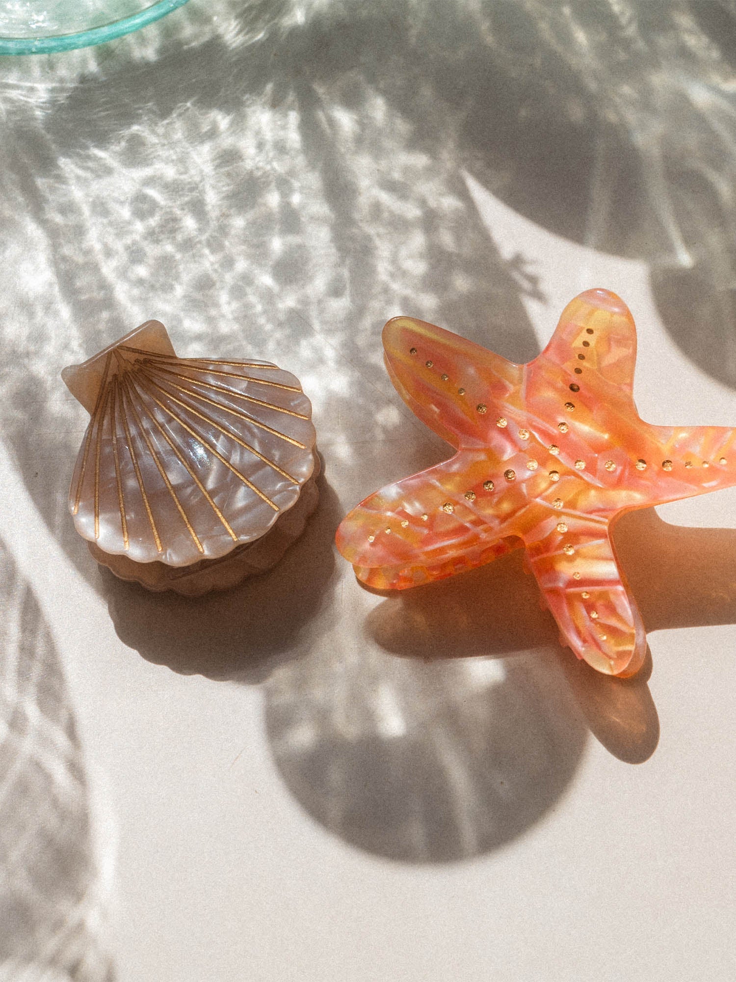 Fermaglio per capelli a forma di stella marina