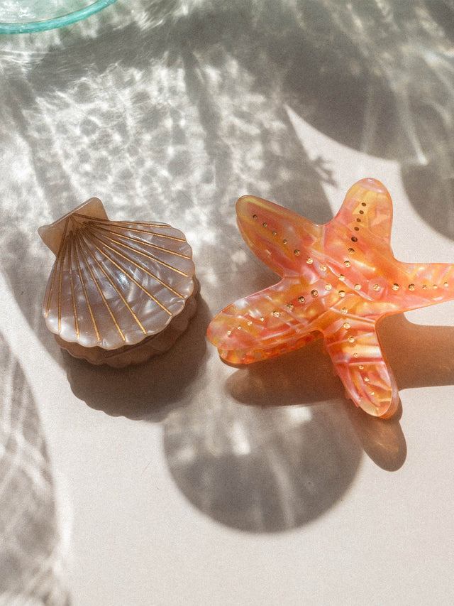 Fermaglio per capelli a forma di stella marina