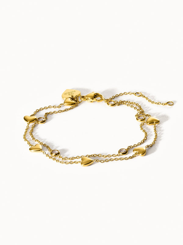 Glitter Heart Bracelet