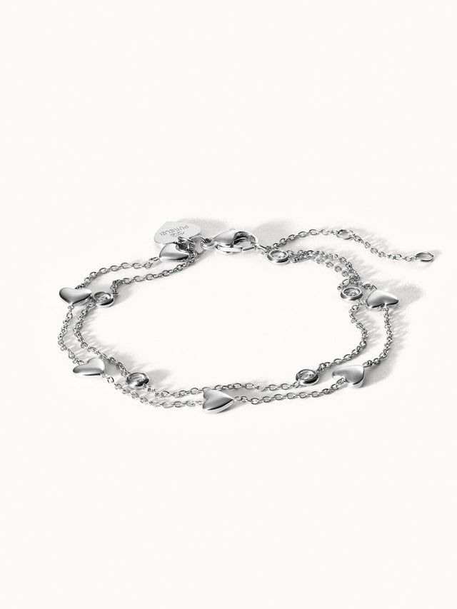 Glitter Heart Bracelet