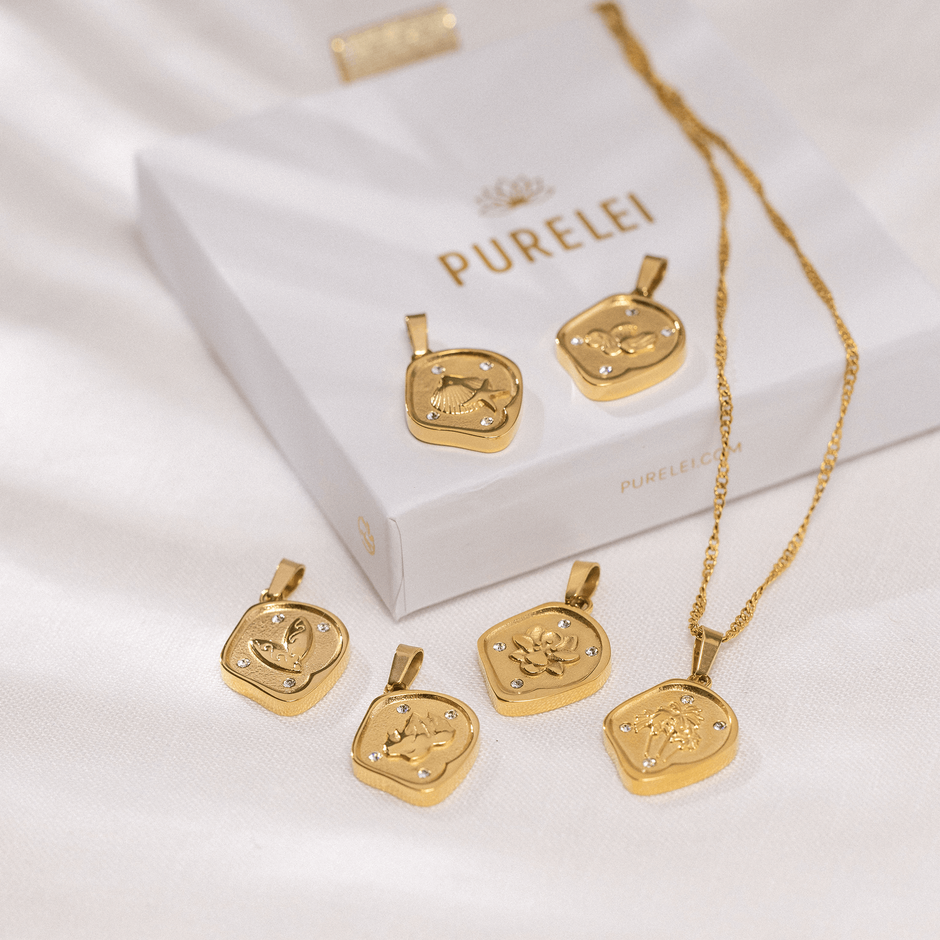 Charm a forma di moneta Wave