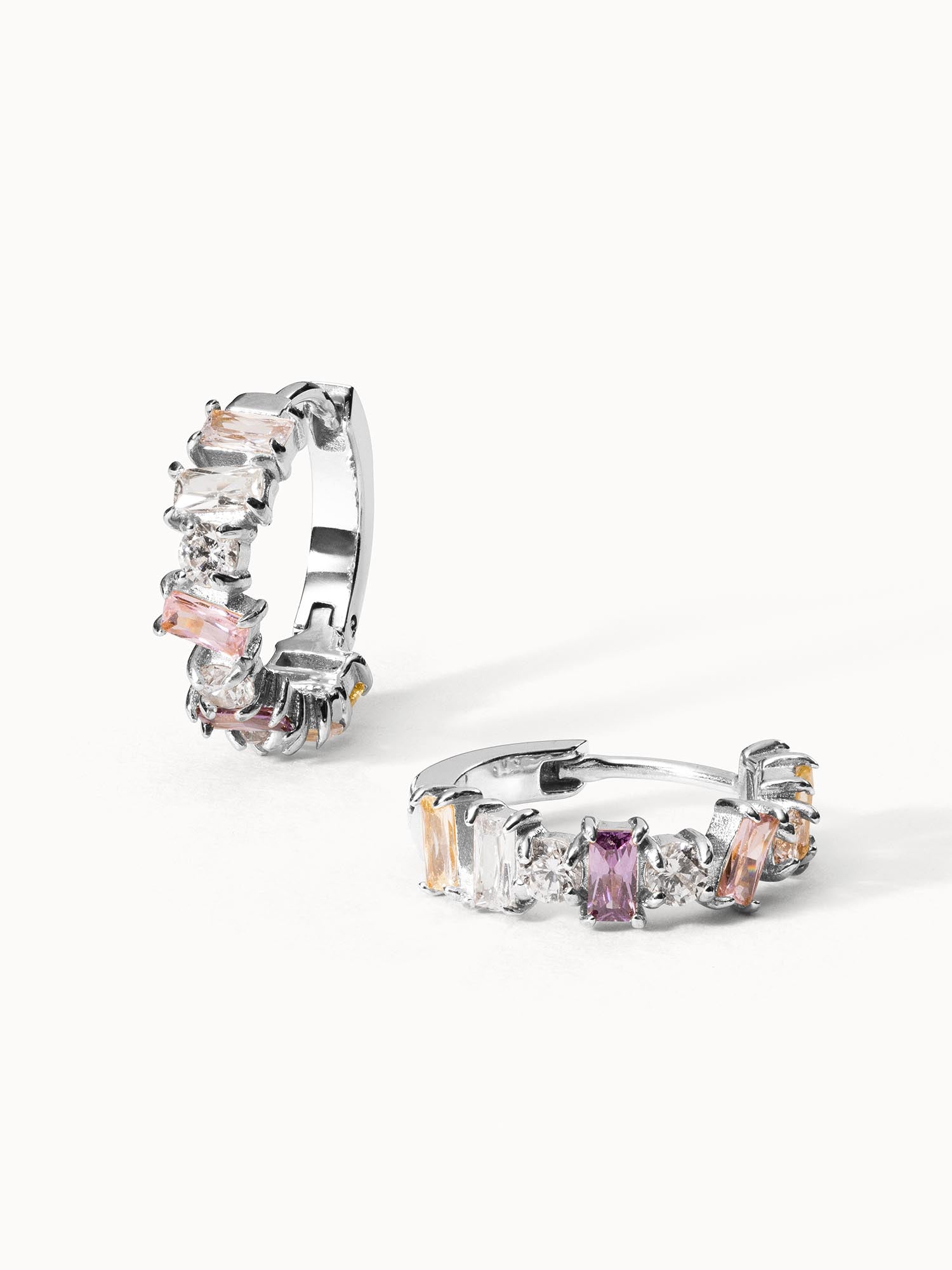 Purelei Coral Cove Orecchini Corallo Con Zirconi: Acciaio Inox Placcato Oro 18K, Impermeabili