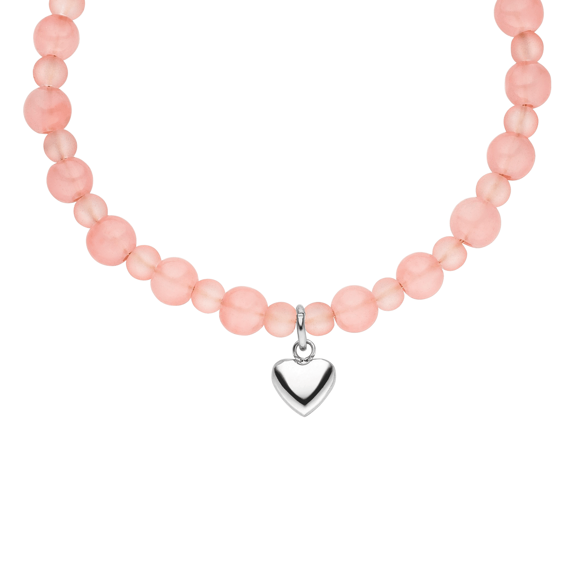 Bracciale con cuore di pesca