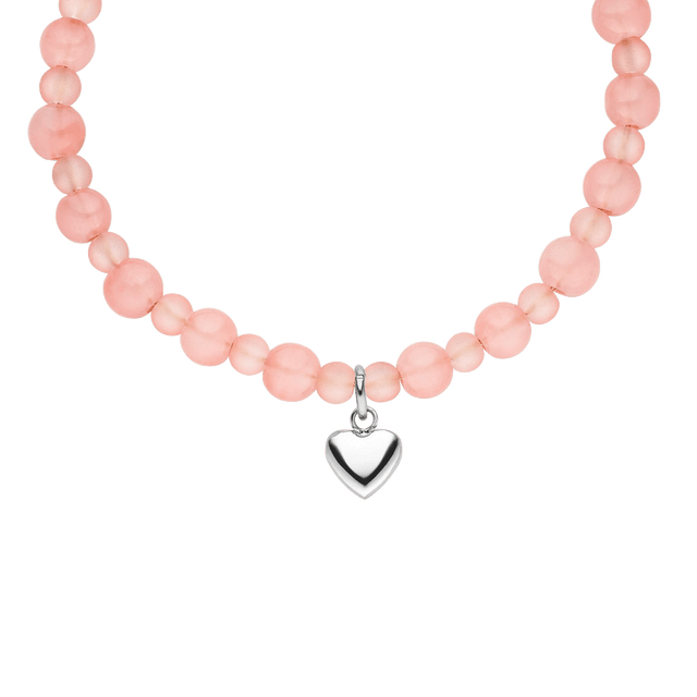 Bracciale con cuore di pesca