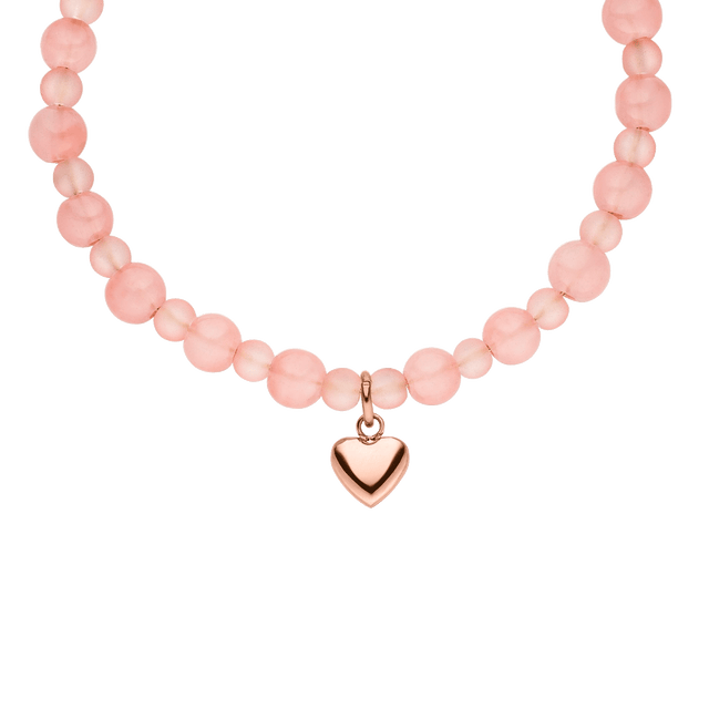 Bracciale con cuore di pesca