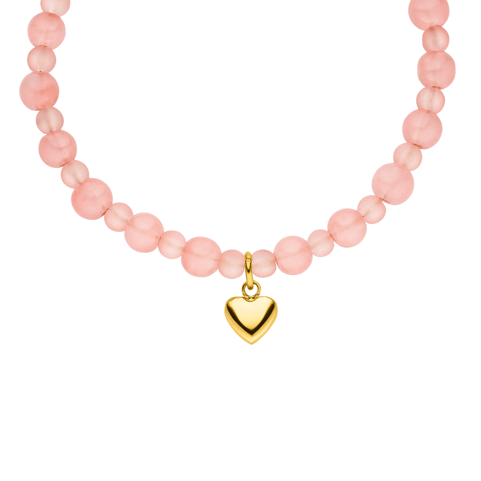 Bracciale con cuore di pesca