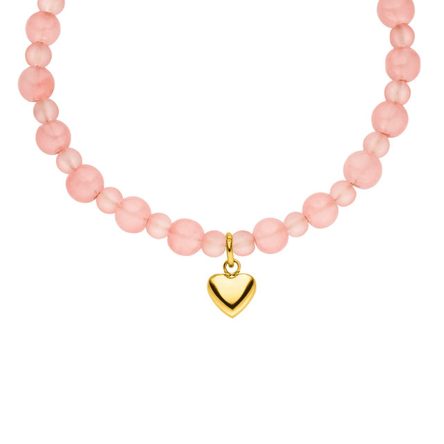Bracciale con cuore di pesca
