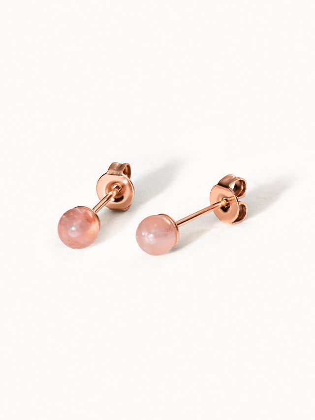 Rose Quartz Earring