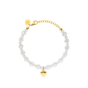 White Heart Bracelet