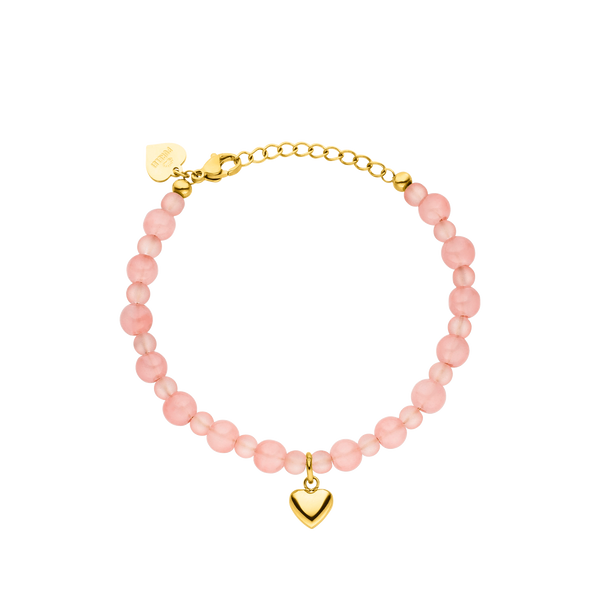 Bracciale con cuore di pesca