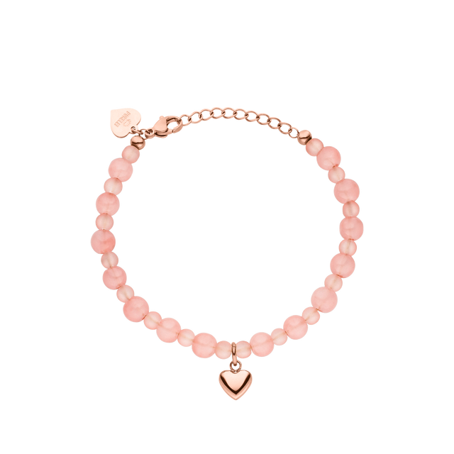 Bracciale con cuore di pesca