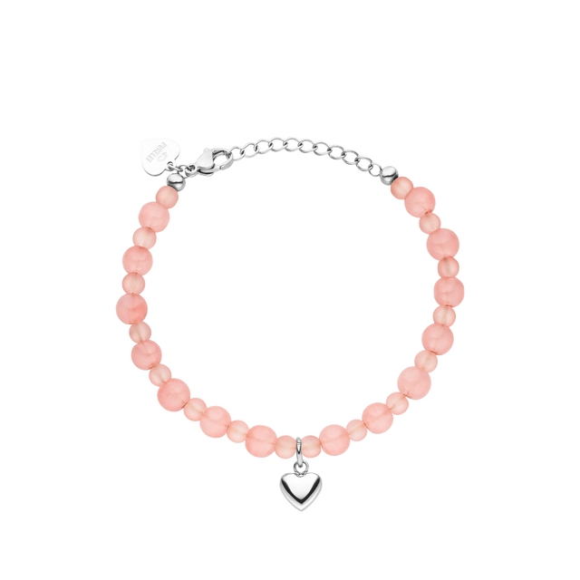 Bracciale con cuore di pesca