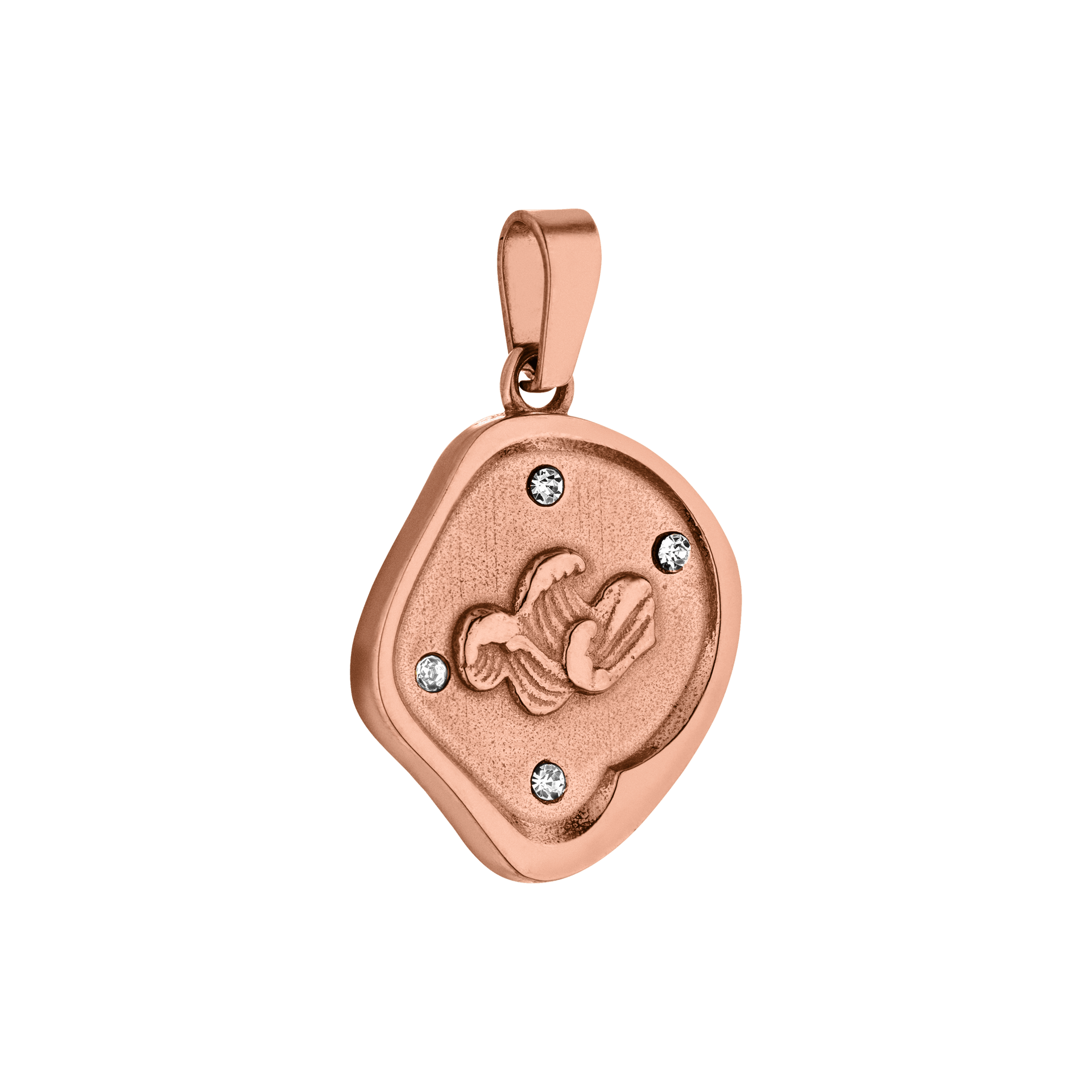 Charm a forma di moneta Wave