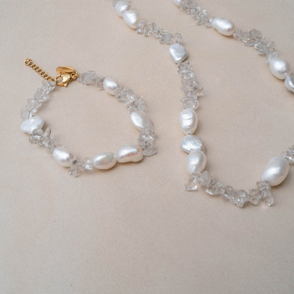Bracciale con onde di cristallo
