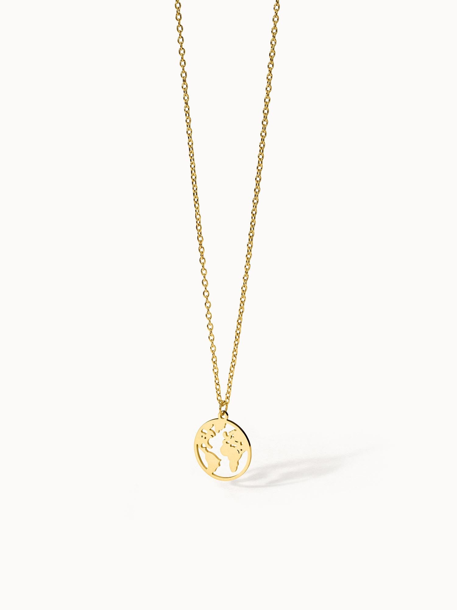 Collana con mappa del mondo