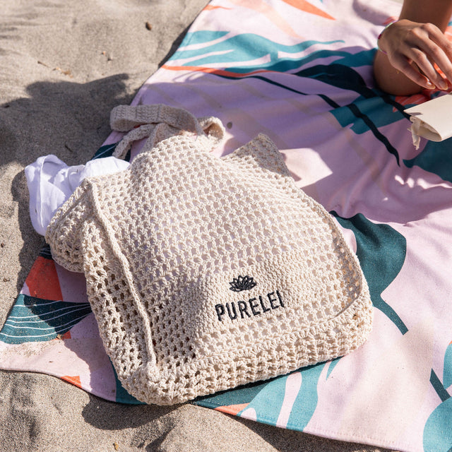 Borsa Lotus all'uncinetto