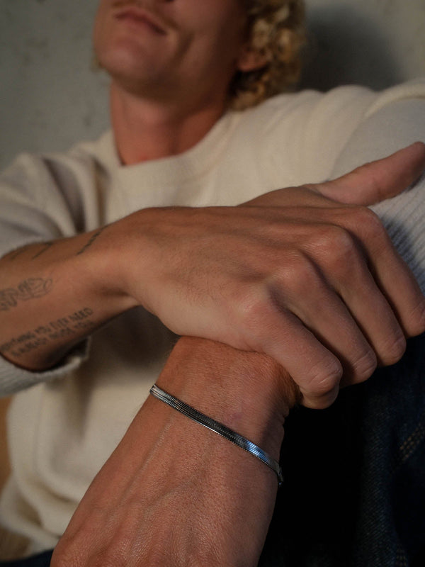 Bracciale a catena con serpente