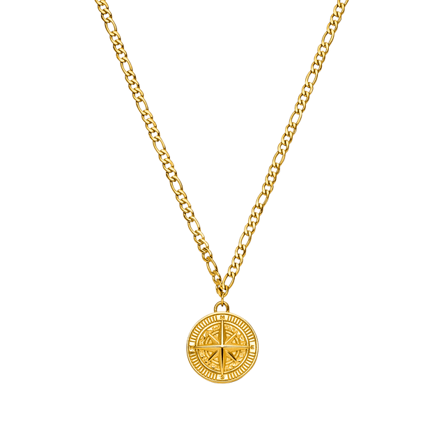 Collana da uomo con bussola