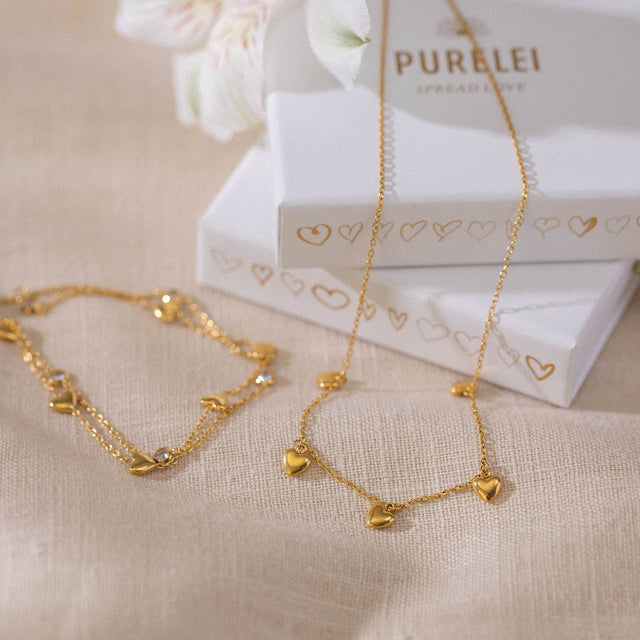 Glitter Heart Bracelet