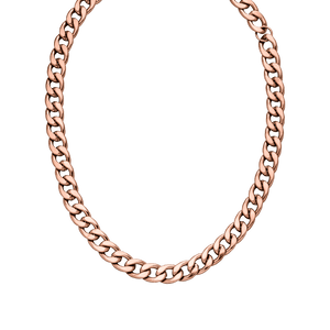 PURELEI Ikaika Kette in Roségold, Edelstahl vergoldet, starke Gliederkette, elegant und urban, Island-Spirit.