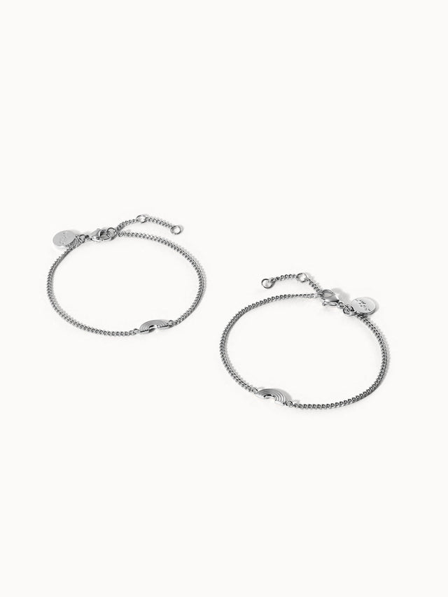 Set di braccialetti d'amore arcobaleno