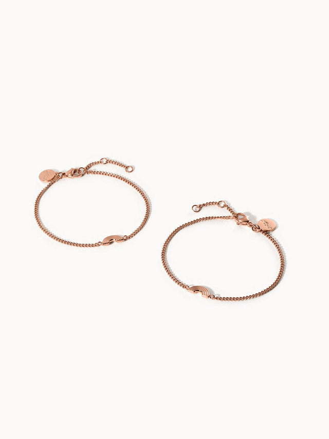 Set di braccialetti d'amore arcobaleno