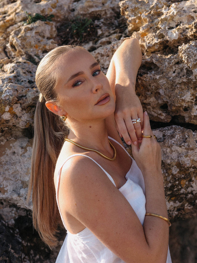 Anello con perla Graceful