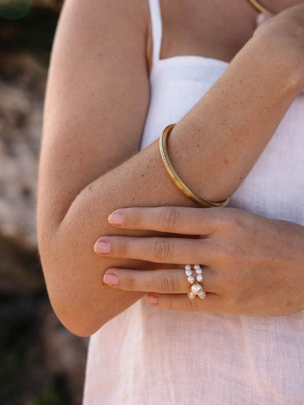 Anello con perla Graceful