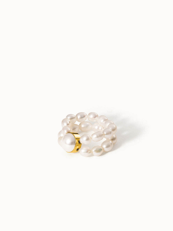 Anello con perla Graceful