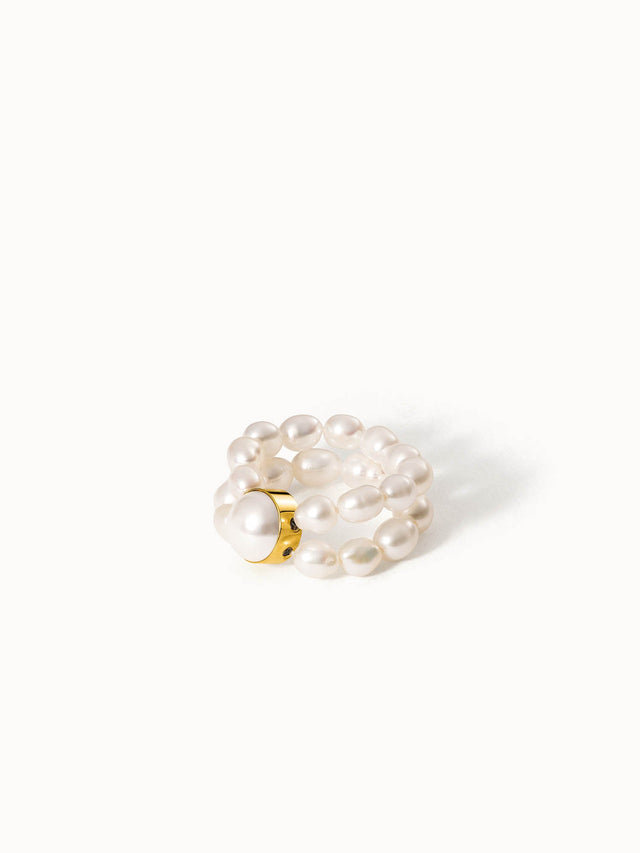 Anello con perla Graceful