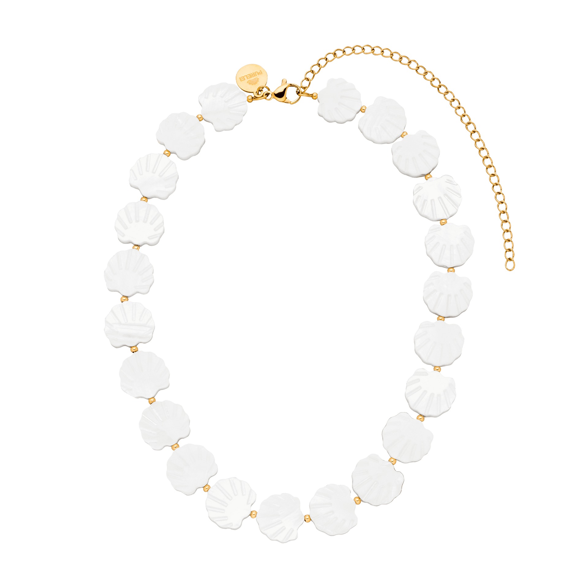Collana con scintille bianche