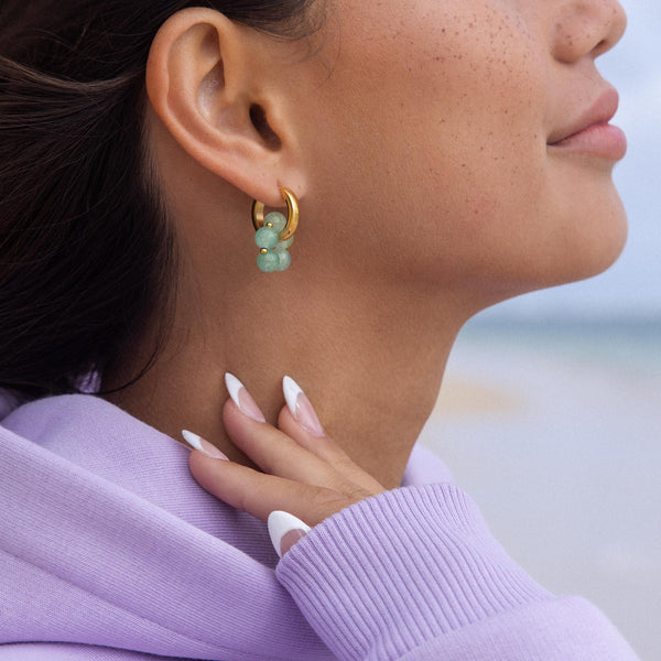 Jade Flower Charm