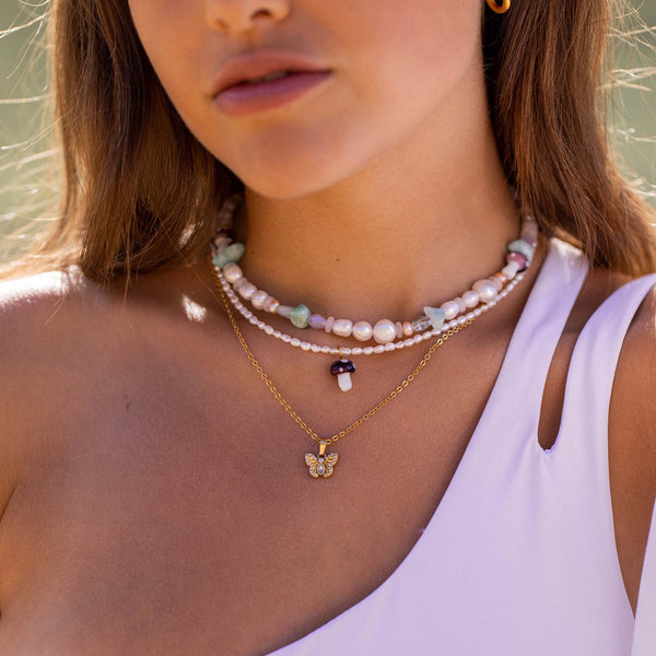 Collana con farfalla magica