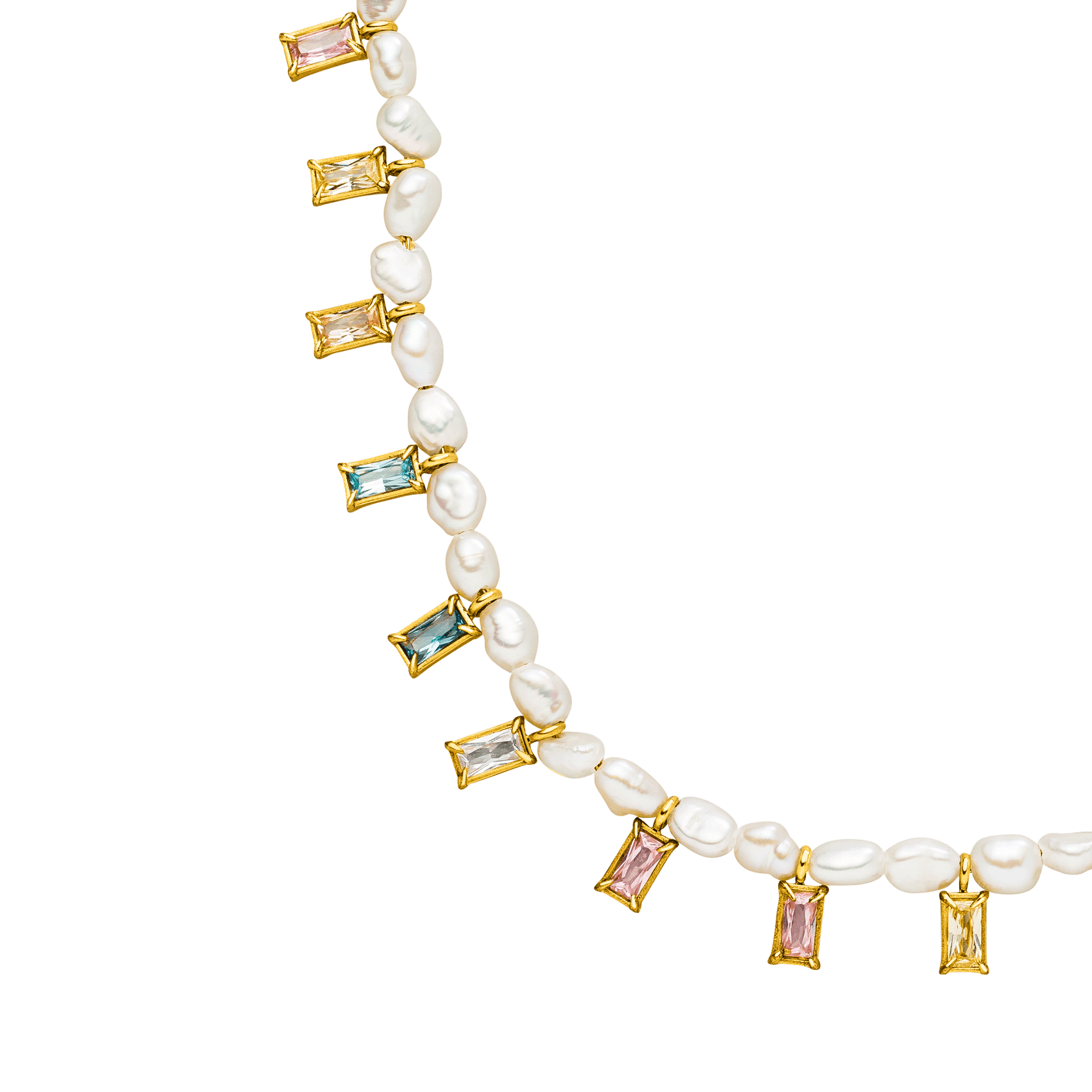 Collana di corallo colorato