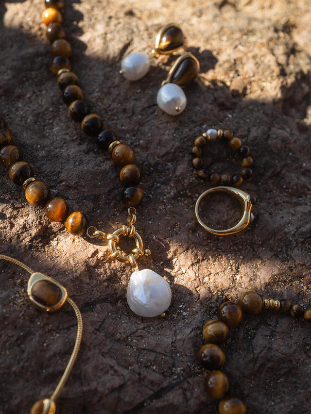Charm di perle organiche