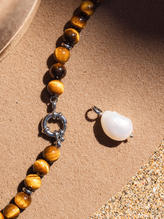Charm di perle organiche
