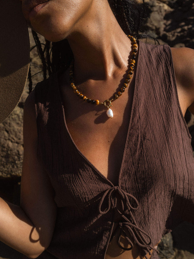 Charm di perle organiche