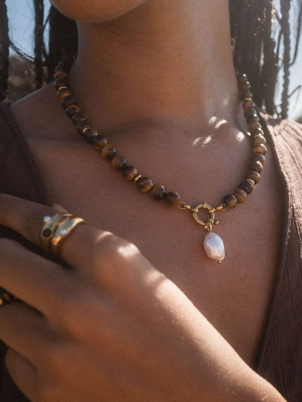 Charm di perle organiche