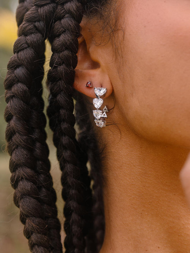 Red Heart Earring