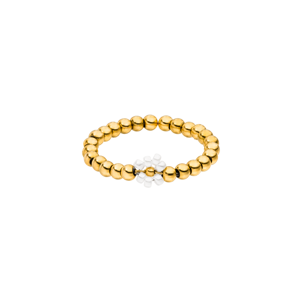 Anello con fiore di lino