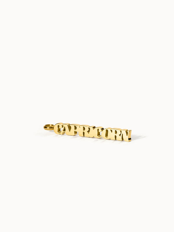 Charm a forma di lettera del Capricorno