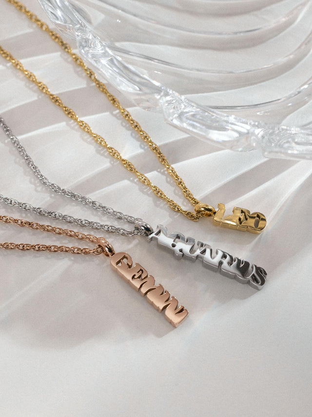Gemini Letter Charm