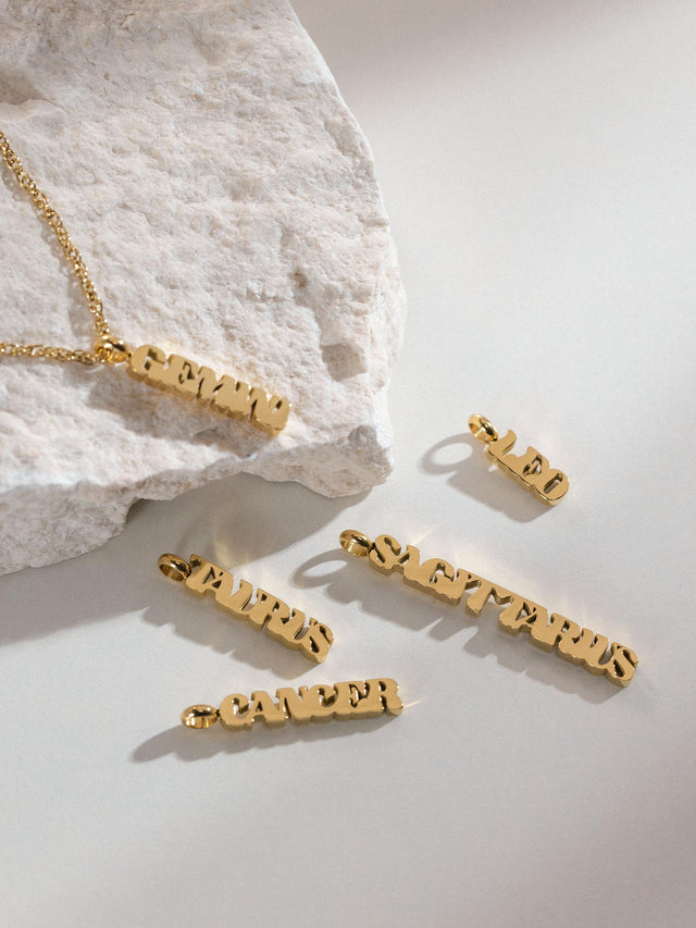 Gemini Letter Charm