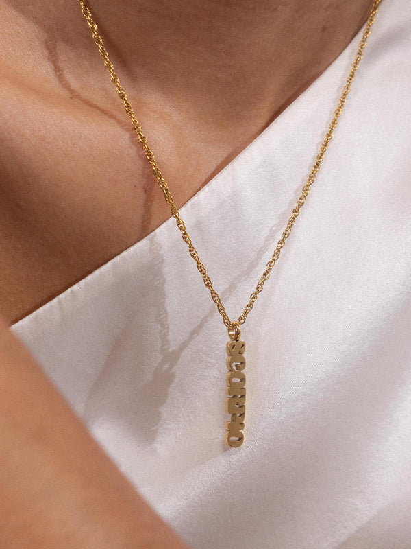 Scorpio Letter Charm