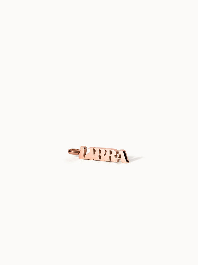 Libra Letter Charm