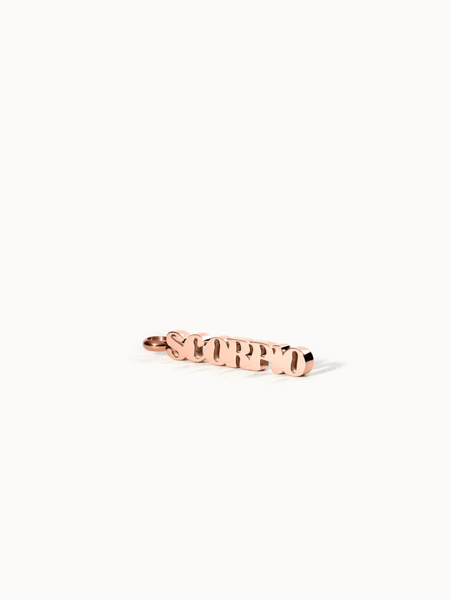 Charm a forma di lettera dello Scorpione